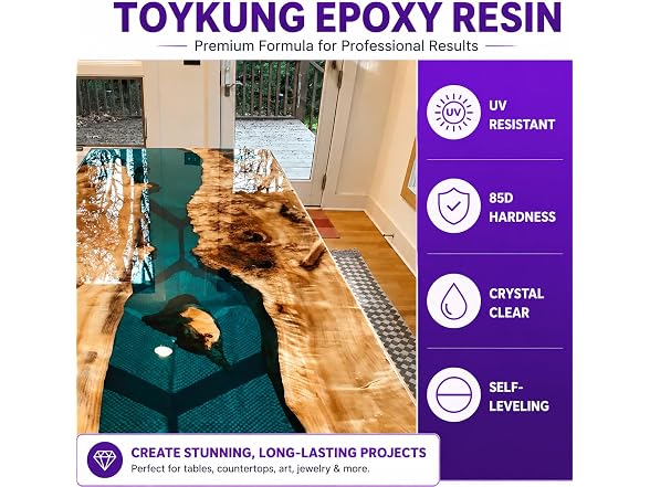 Deep Pour Epoxy Resin, 1.5 Gallon 2 to