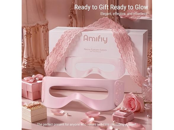 Amifiy Red Light Therapy Eye Mask Pink