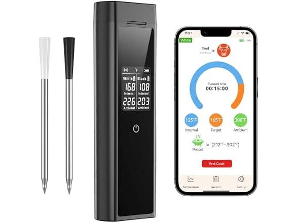 LPUSK B0HFX41BSG Smart Wireless Meat Thermometer