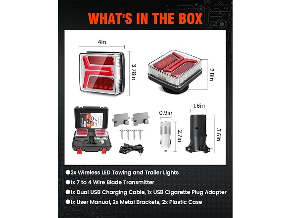 SUPAREE Wireless Trailer Lights