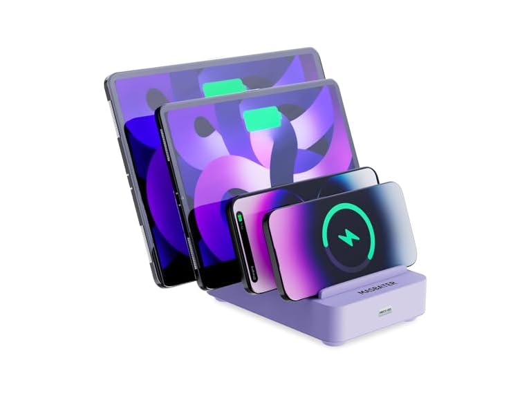 MASBATER  4-Port Charging Station for Multiple De  