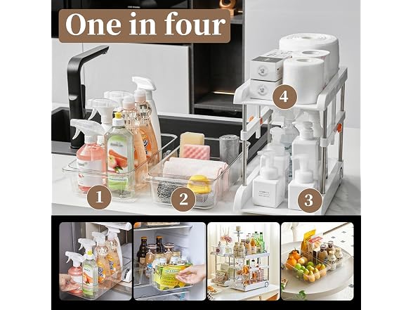 Takywep 2 Tier Bathroom Under Sink Organizer