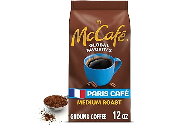 McCafe Paris Café, Ground Coffee, Medium Roast, 12oz
