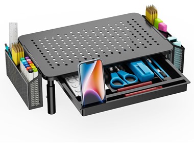 $19.99, Was $37.99, 47% Off! WALI Computer Monitor Stand with Storage dealfomo
