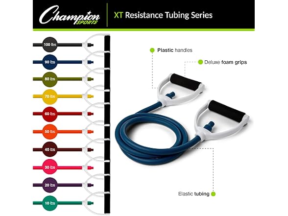 Champion Sports Resistance Tube Bands