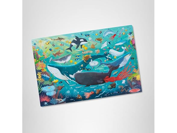 Melissa & Doug Underwater Jumbo Floor Puzzle, 48-Piece