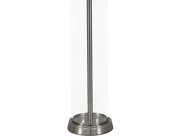 Sunnydaze Cylinder Glass Table Lamp Set of 2 with Shade