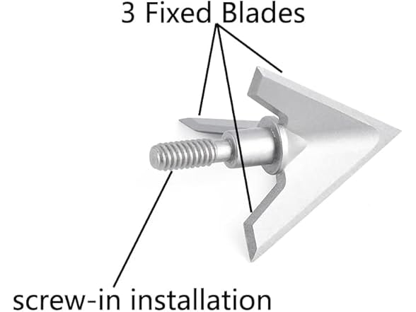 JIANZD 6 Pack Hunting Broadhead Tips