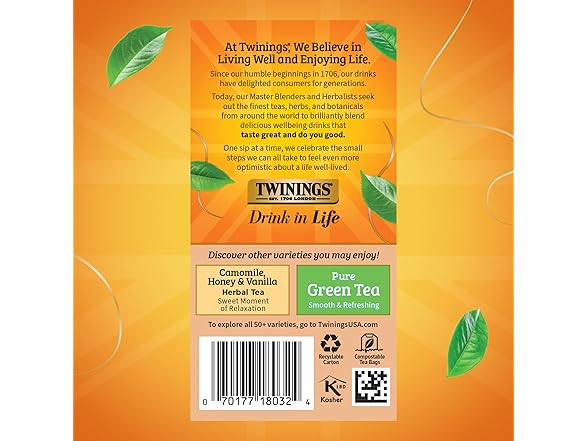 20CT Twinings of London Pure Rooibos Herbal Tea