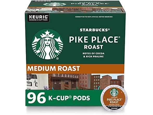 96ct Starbucks K-Cup Coffee Pods, Medium Roast