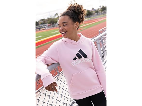 adidas Girls Fleece Hooded Pullover