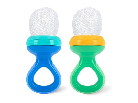 Nuby Nibbler Mesh First Soft Foods Feeder, 2pk