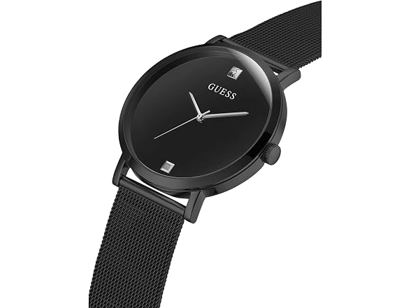 GUESS Men's 44mm Watch Black Steel (GW0460G3M)
