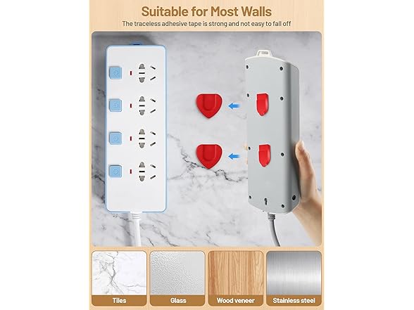 gliship 10psc Magnetic Remote Control Holder Wall Mount