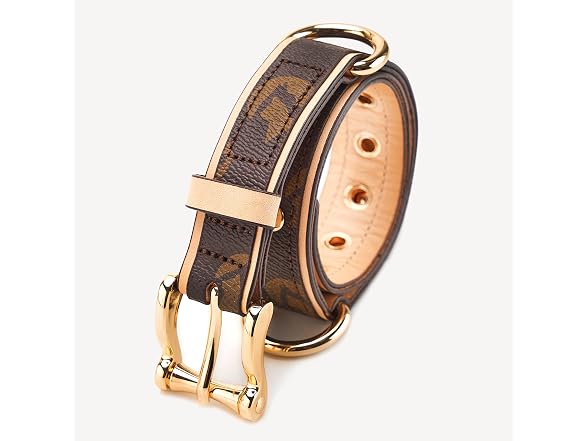 Thankspaw Leather Dog Collar Soft & Durable S