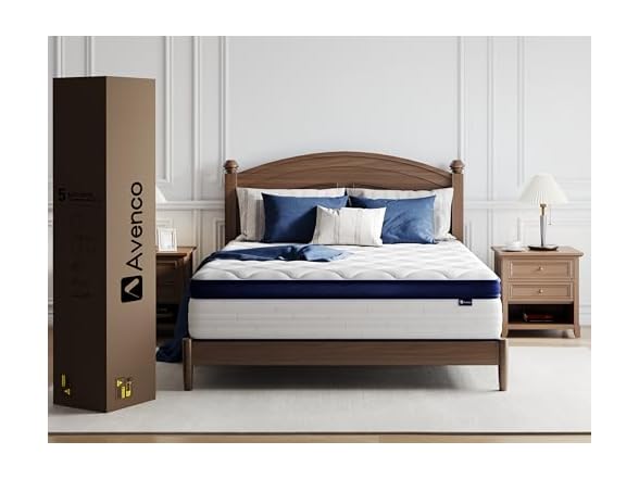 Avenco Queen Mattress, Hybrid Mattress in a Box