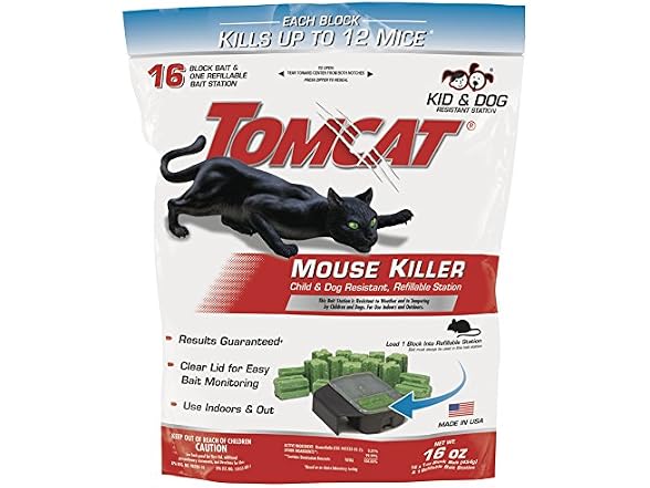 Tomcat Mouse Bait Station, 4 Packages