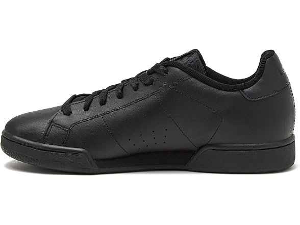 Reebok NPC II Sneakers for Men, Casual Tennis Mens Shoes, Black, 9.5