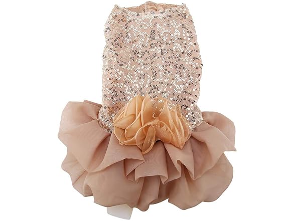 Zerodis Dog Wedding Dress Summer Sequined Pr
