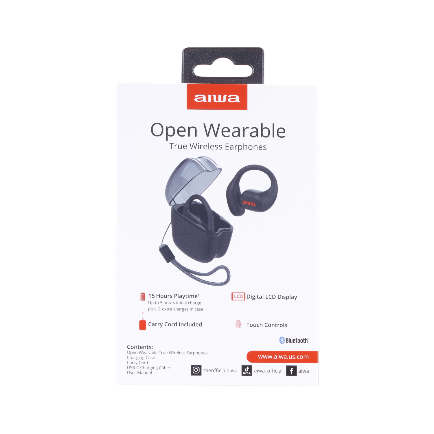 Aiwa OWS Earbuds with Display Charging Case - Gallery 21