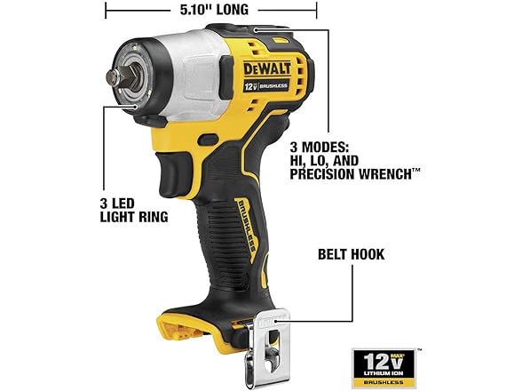 Dewalt DCF902B 12V Max Brushless 3/8 Impact Wrench