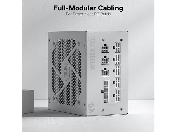 Redragon RED-PSU650-RBWT RGPS-650W Power Supply , White