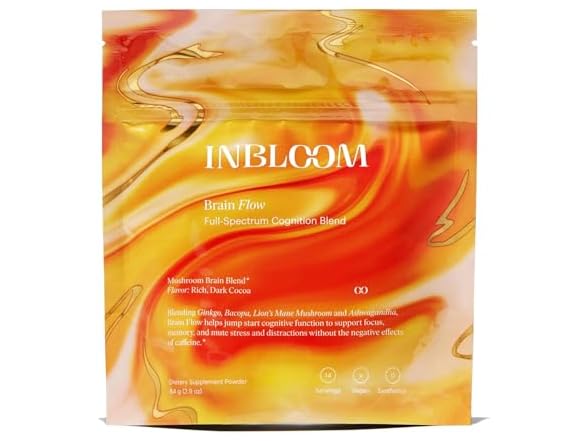 INBLOOM Brain Flow Drink Mix, 14 Servings