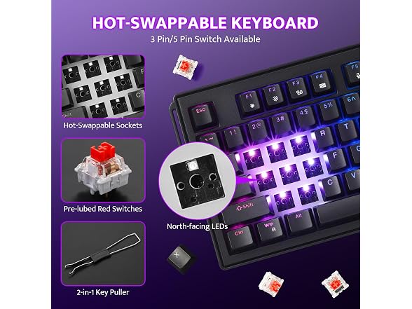 darkFlash K87PRO Mechanical Keyboard (Black)