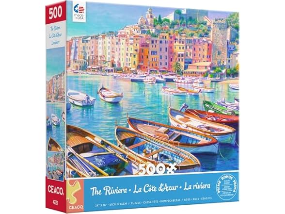 Ceaco Ceaco - The Riviera - 500 Piece Jigsaw P