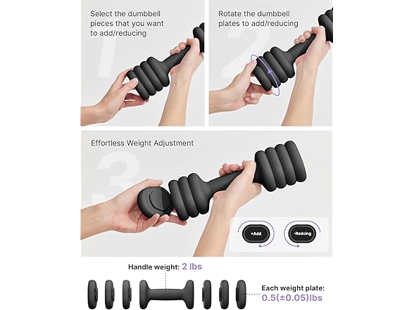 YOTTOY Adjustable Dumbbell