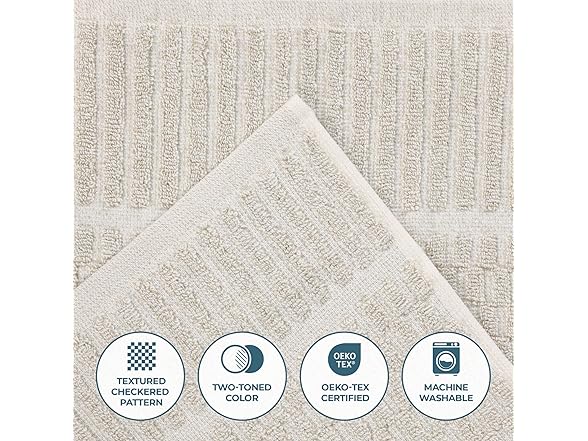 Superior 2PC Beige Juno Viscose Cotton Blend Bath Sheets