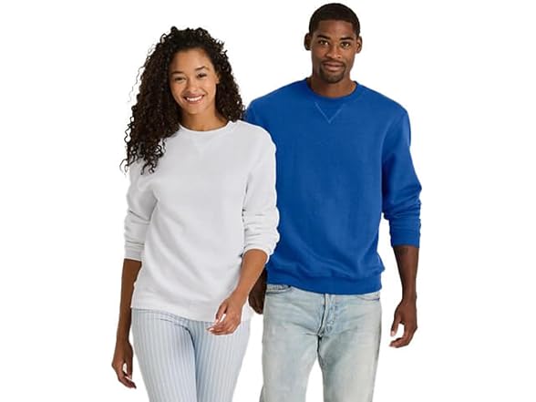 Soffe Mens Crew Neck Sweatshirt White (M)