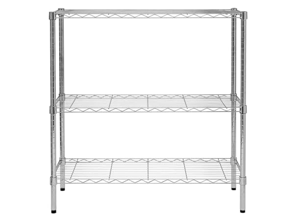 $29.99, Was $60.99, 50% Off! Honey-Can-Do 3-Tier Heavy-Duty Adjustable Shelf Chrome dealfomo