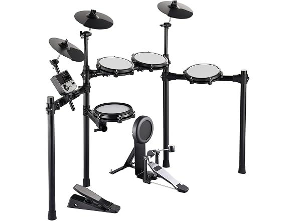 Electronic Drum Set with Quiet Mesh