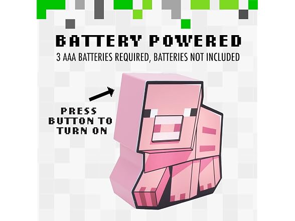 Paladone Minecraft Pig Night Light - Gallery 3