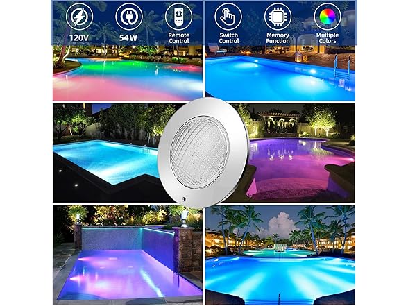Mopzlink Lights for Inground Pool- Choose Size
