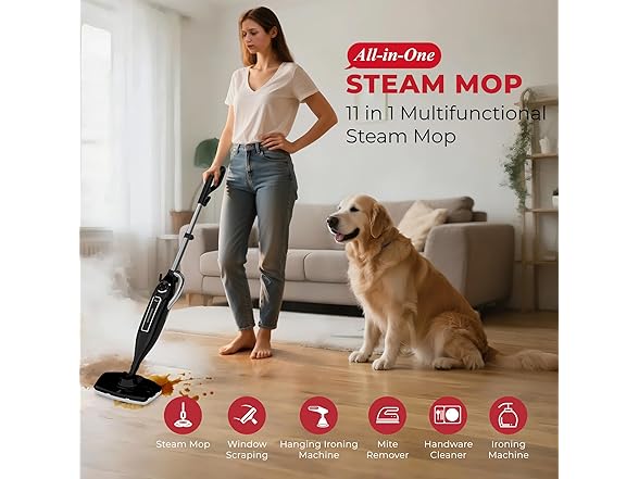 Rosewill 11-in-1 Steam Mop & Garment Steamer