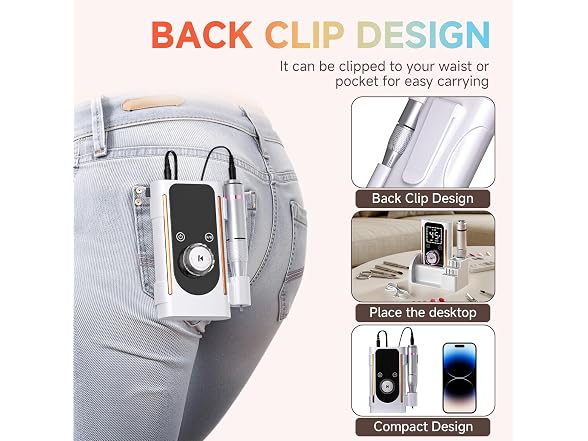 Puriom Portable Electric Nail File