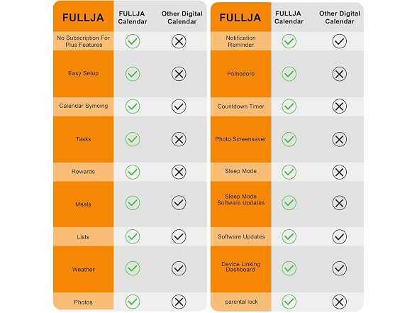 FULLJA 27" Smart Digital Calendar