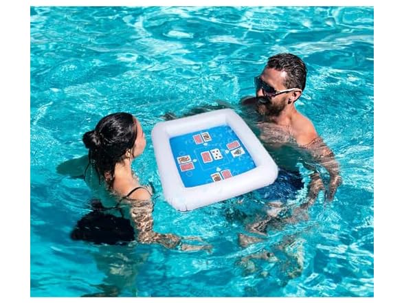 Zone Tech PA0013 Inflatable Game Table with Playing Cards