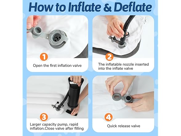 Omzer Inflatable Toddler Airplane Bed
