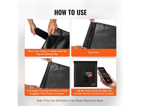 Faraday Bag, 4 Pack Faraday Pouch Set for