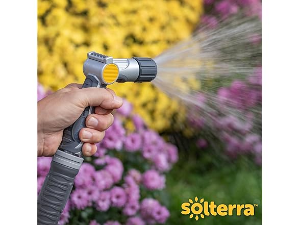 Solterra Solterra Adjustable Garden Hose Nozzle with Thumb