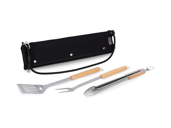 PICNIC TIME BBQ Roll Up 3 Piece Set
