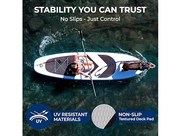 SereneLife 11’ Inflatable SUP Stand-Up Paddle Board