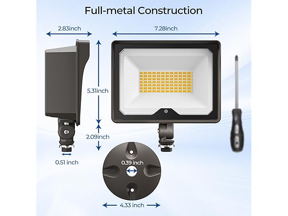 CINOTON 55W LED Flood Light