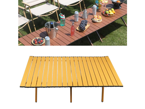 SONICGRACE 47.2 x 23.6 x 17.3 Roll Top Outdoor Table