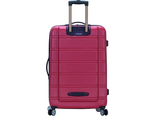 Rockland Melbourne Hardside 2PC Luggage, Magenta, (20"/28")