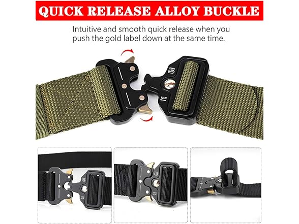 MOZETO Men's Tactical Belt, 1.5"