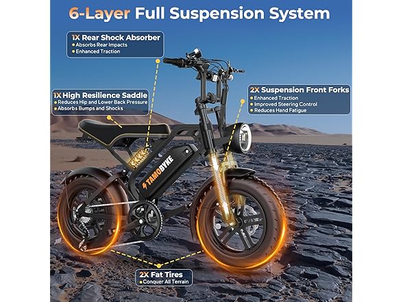 Tamobyke T16 E-Bike Teens Kids 7-Speed